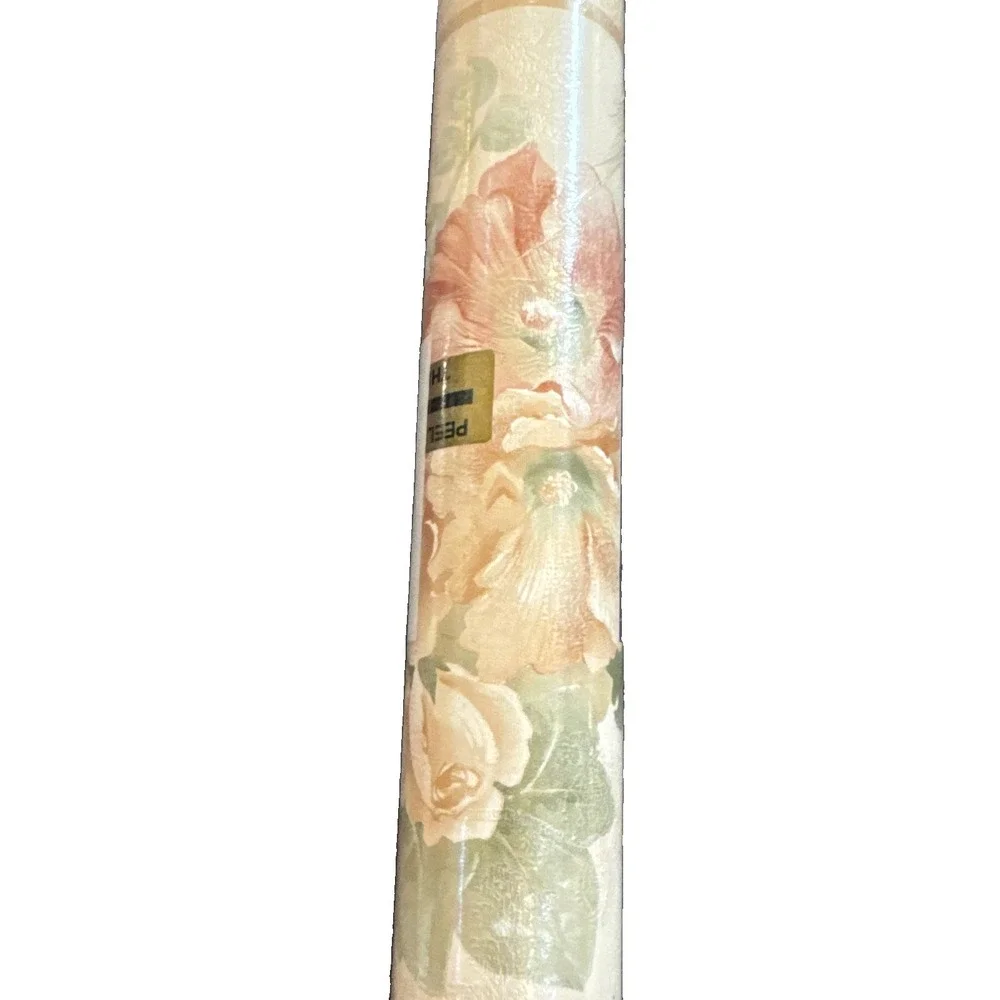Vintage 90s Lot Of 4 Cottage Core Floral Wallpaper Border Prepasted 15 feet X 4